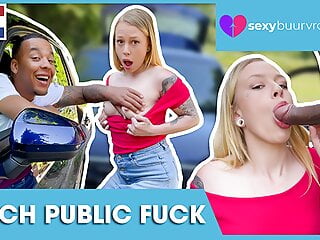 Small Boobs, Blonde, Amateur Outdoor Blowjob, Outdoor Fingering