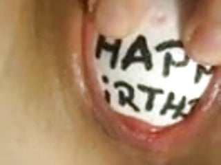 Slut, Birthday, Girls Masturbate, Happy