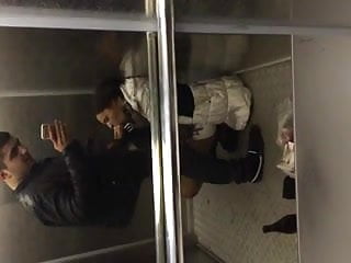 Elevator, Amateur, Elevator Blowjob, Blowjob Cum in Mouth