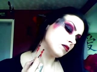 Sexy vampire makeup...