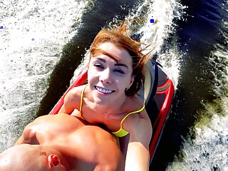 Public Fuck, Mia Bandini, Italian, Jet Ski