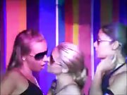 Lesbian dancers public make out