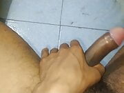 Indian Desi boy monoj hand job inside a bathroom sex