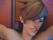 Tracer Is Tickled In DVa's Arcade