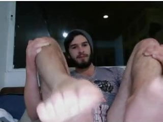 Straight Guys Feet On Webcam #138