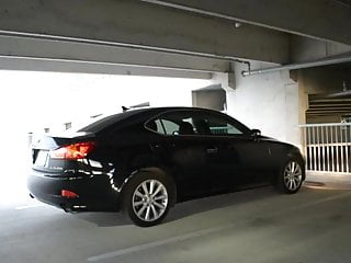 Babe Having Fun inside a Parking Garage