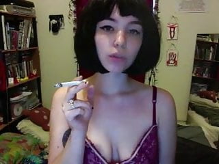 Hot Smoking Webcam Girl...