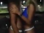 Bikini girls lesbian kiss