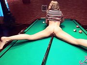 Lover Pussy Fucking Me Cue to Orgasm On The Pool Table