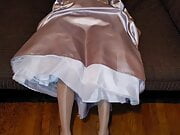 Satin Party Skirt and Silky Petticoat 