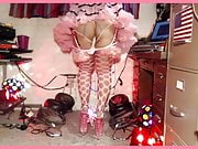 Upskirts in pink sissy tutu for my BLACK DADDY Clarence BBC