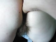My girlfriends hairy cunt and asshole