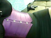 MILF in Purple Corset & Satin Gloves Playing with Huge Tits3