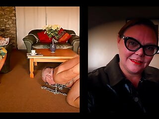  video: Dominatrix Mistress April - Rosies Cock Sucking Training