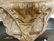 blowing loads on cum stained panty stroking so 