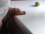 Floppy foreskin on a wet worktop - 1 of 6 