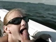 Blowjob and facial on a boat