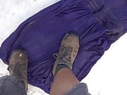 trample on wet purple 2 dress