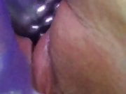 Close up 20 second clit throbbing orgasm