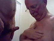 grandpa suck and play on webcam