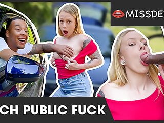 HD Videos, Blond Sex, Blowjob, Interracial Car Blowjob