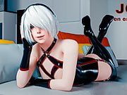 2B te programa para masturbarte. JOI hentai espanol.