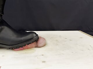 Hard Hunter Boots With Tamystarly Ballbusting Cbt Trampling Femdom Feet Shoes Stomping Cockboard...