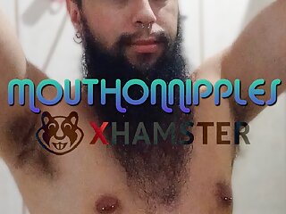 BeardBator taking a shower and bating