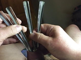 18 Metal Spoons In Foreskin