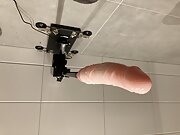 Fuckmachine en estim cum