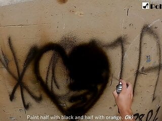 Amateur, Paint Sex, Painted, Graffiti
