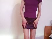 Hot Tranny Wants To Show Off Her Bulge In The Office