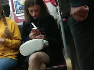 Stockings Voyeur movie: Sexy Teen Feet in Subway