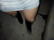 I like to walk with a miniskirt