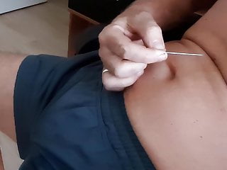 Sticking A Linger Needle In My Navel