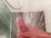 playing with my dick under the shower short