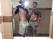 Getting horny young tall skinny white college twink jerking my dick and unloading a load from my massive balls