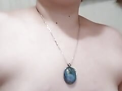 Nipple Clamps on Tiny Tits