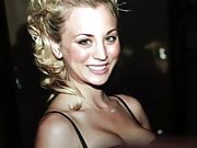 Kaley Cuoco cum tribute 