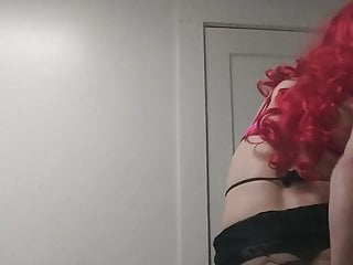 Fucking my ass in sexy outfit...
