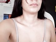 Latina Beauty Masturbating Showing Me Her Tits And Armpits