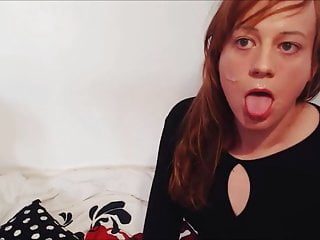 LF self sucks and cums in her mouth