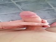 fresh shaved young cock cum