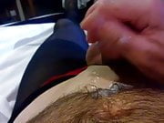 Wanking in hotel room with cumshot