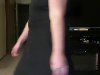 Big Ass Striptease Milf vid: Showing off new dress