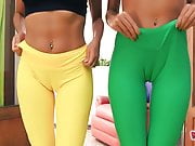 Cameltoe Yoga Teens - Big Tits - Round Ass - Spandex n Thong