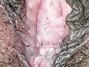 Inside wife's pink hole close up