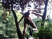 naked in public park
