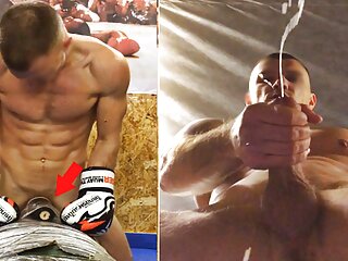 A real MMA FIGHTER fucks a Virtual GAY MAN during a WORKOUT in the gym…