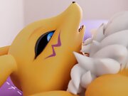 Sexy furry maiden Renamon  fucked  POV